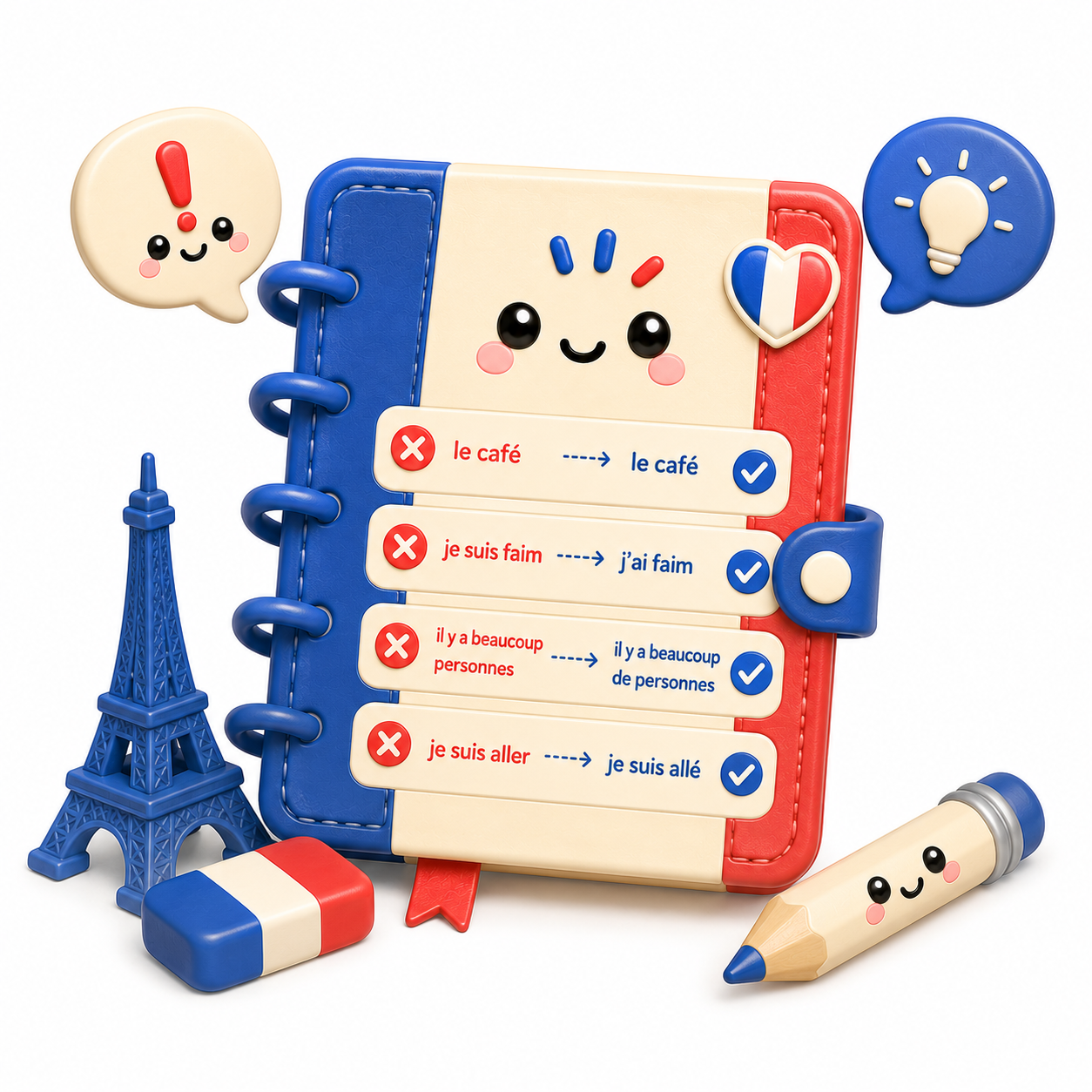 Beginner French Mistakes Fix Notes